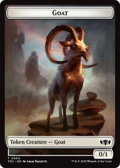 Goat // Timeless Witness Double-Sided Token [Tarkir: Dragonstorm Commander Tokens] | Total Play