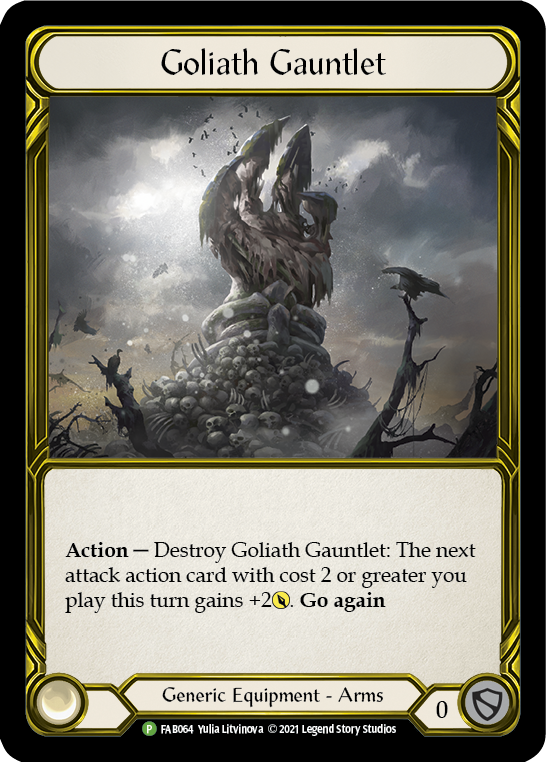 Goliath Gauntlet (Golden) [FAB064] (Promo)  Cold Foil | Total Play