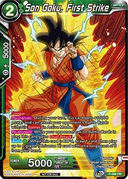 Son Goku, First Strike (Tournament Pack Vol. 8) (P-386) [Tournament Promotion Cards] | Total Play