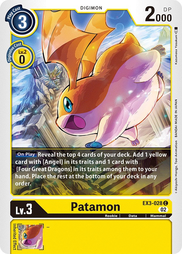 Patamon [EX3-028] [Draconic Roar] | Total Play