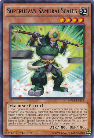 Superheavy Samurai Scales [MP15-EN133] Rare | Total Play