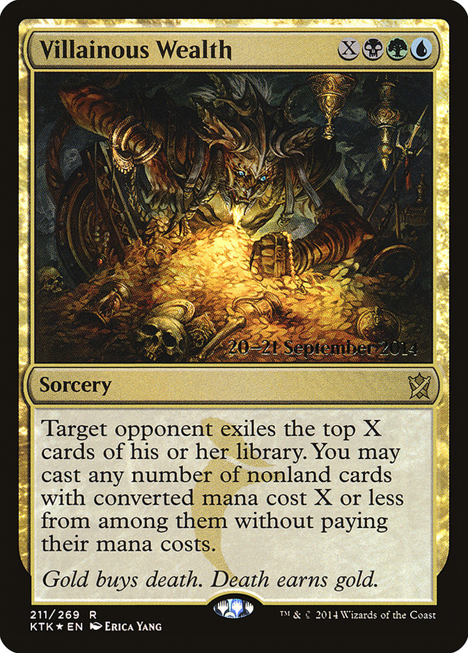 Villainous Wealth [Khans of Tarkir Prerelease Promos] | Total Play