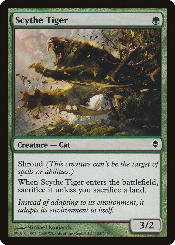 Scythe Tiger [Zendikar] | Total Play