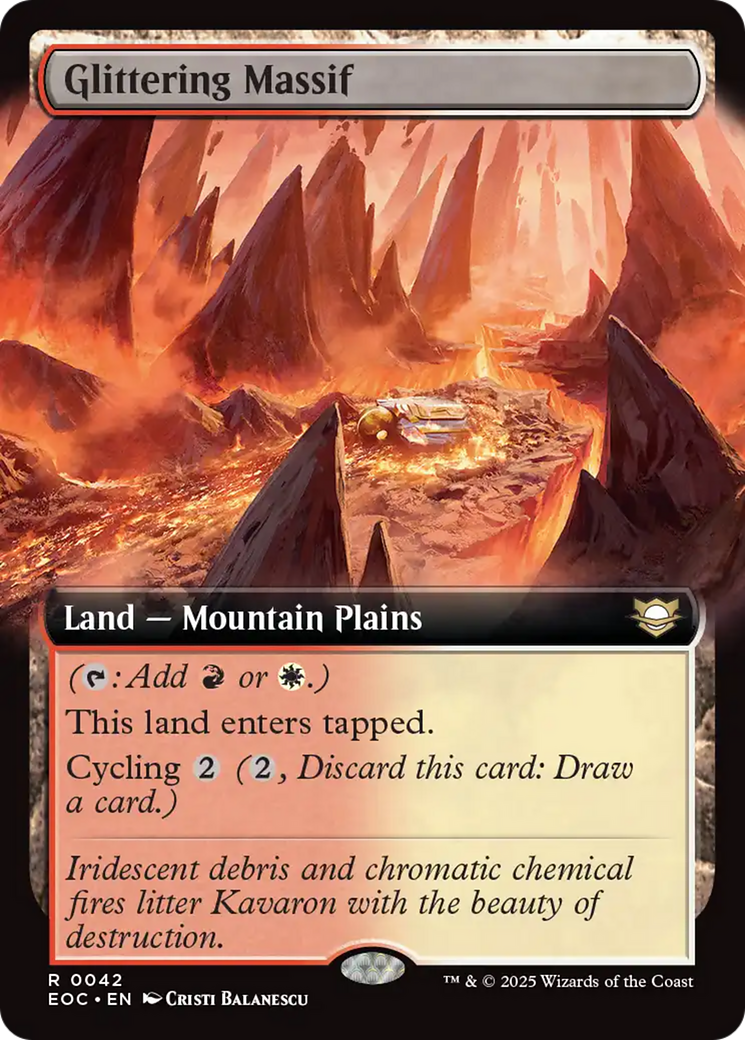 Glittering Massif (Extended Art) [Edge of Eternities Commander] | Total Play
