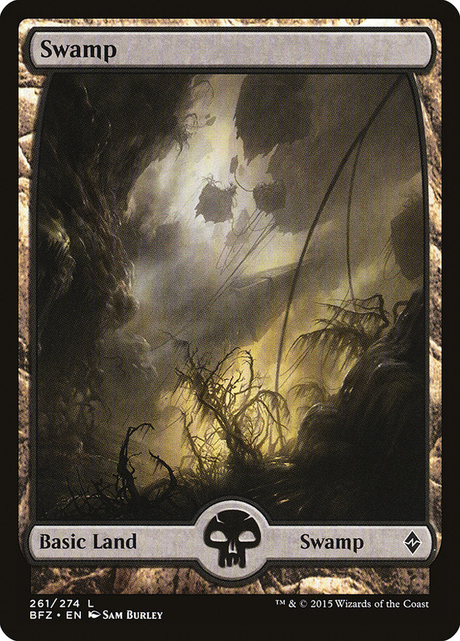 Swamp (261) (Full Art) [Battle for Zendikar] | Total Play