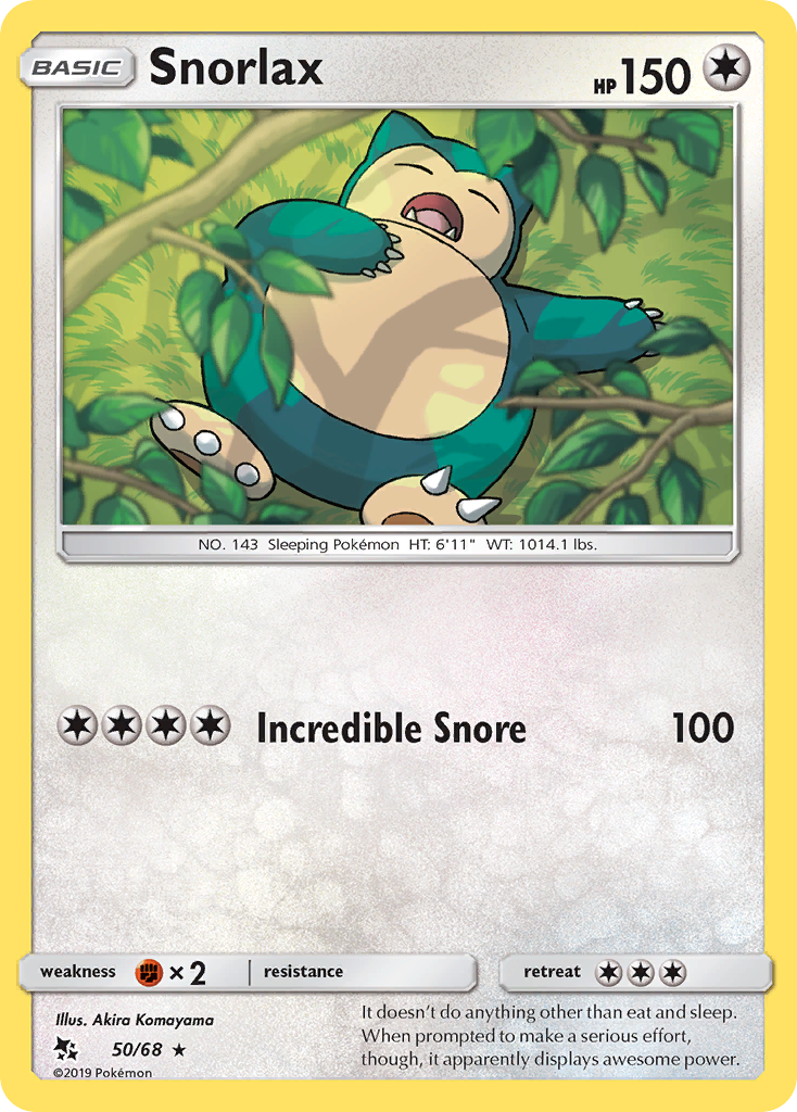 Snorlax (50/68) [Sun & Moon: Hidden Fates] | Total Play