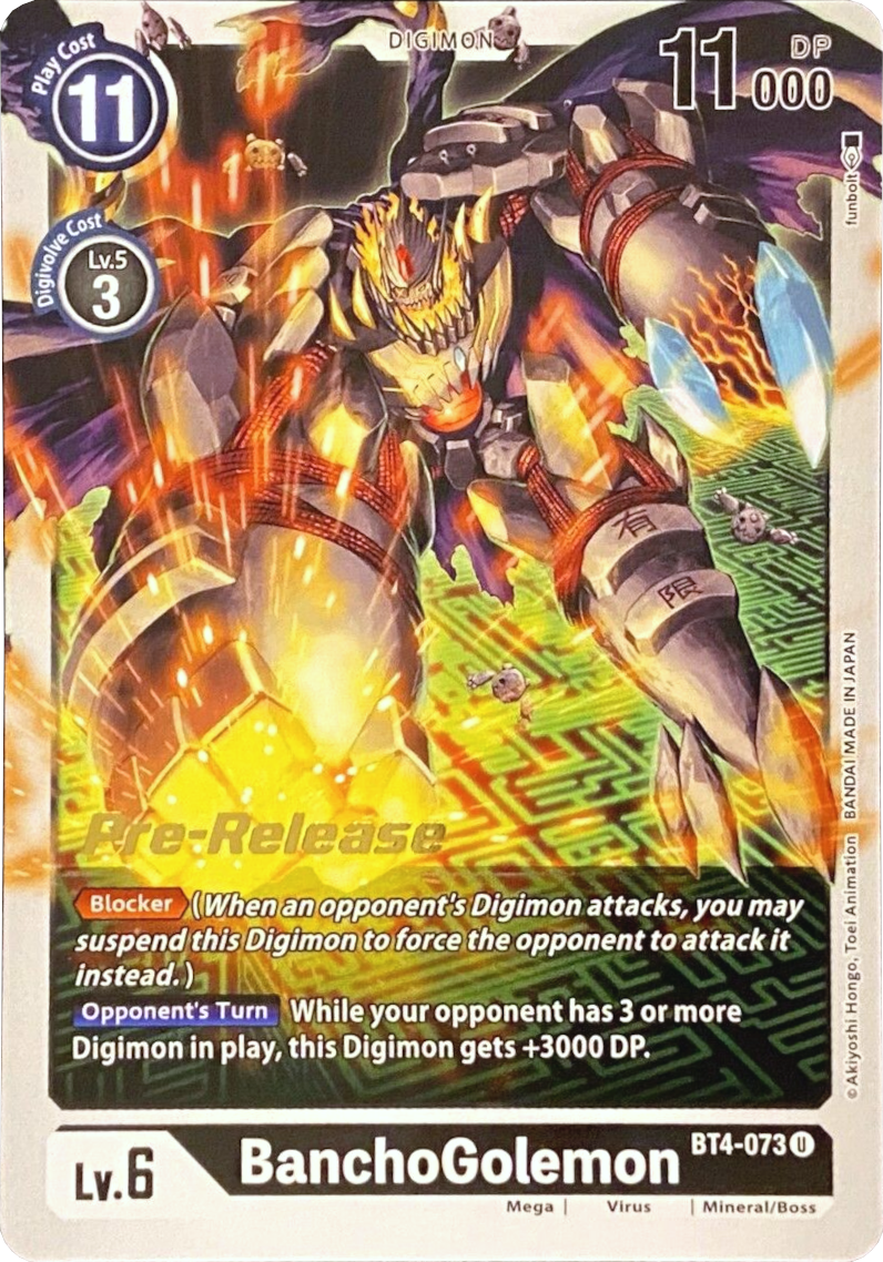 BanchoGolemon [BT4-073] [Great Legend Pre-Release Promos] | Total Play