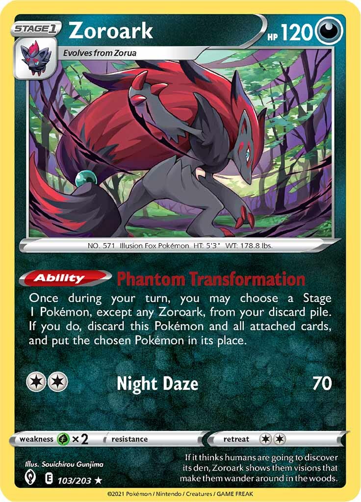 Zoroark (103/203) [Sword & Shield: Evolving Skies] | Total Play