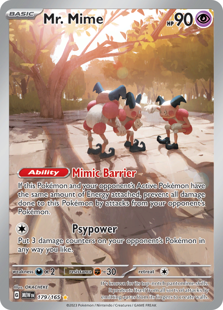 Mr. Mime (179/165) [Scarlet & Violet 151] | Total Play