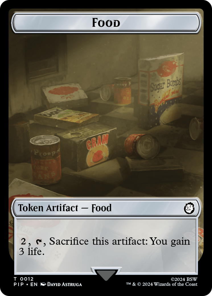 Food (0012) // Copy Double-Sided Token [Fallout Tokens] | Total Play