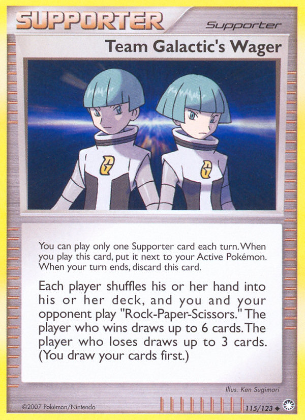 Team Galactic's Wager (115/123) [Diamond & Pearl: Mysterious Treasures] | Total Play