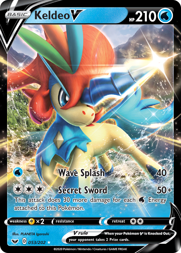 Keldeo V (053/202) [Sword & Shield: Base Set] | Total Play