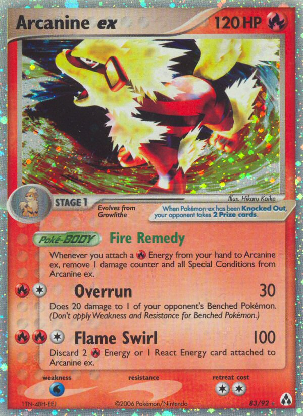 Arcanine ex (83/92) [EX: Legend Maker] | Total Play