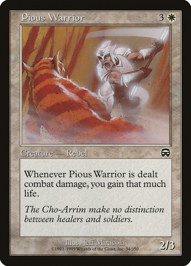 Pious Warrior [Mercadian Masques] | Total Play