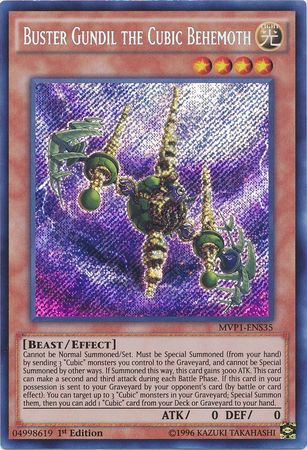 Buster Gundil the Cubic Behemoth [MVP1-ENS35] Secret Rare | Total Play