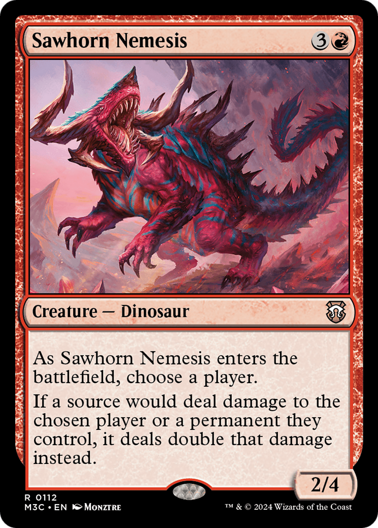 Sawhorn Nemesis [Modern Horizons 3 Commander] | Total Play