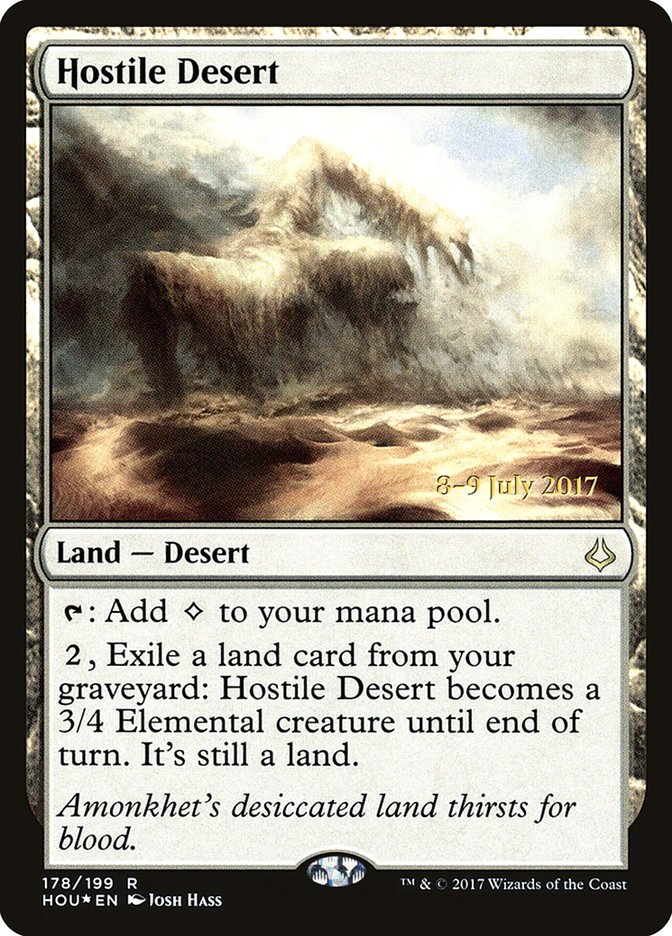 Hostile Desert [Hour of Devastation Prerelease Promos] | Total Play