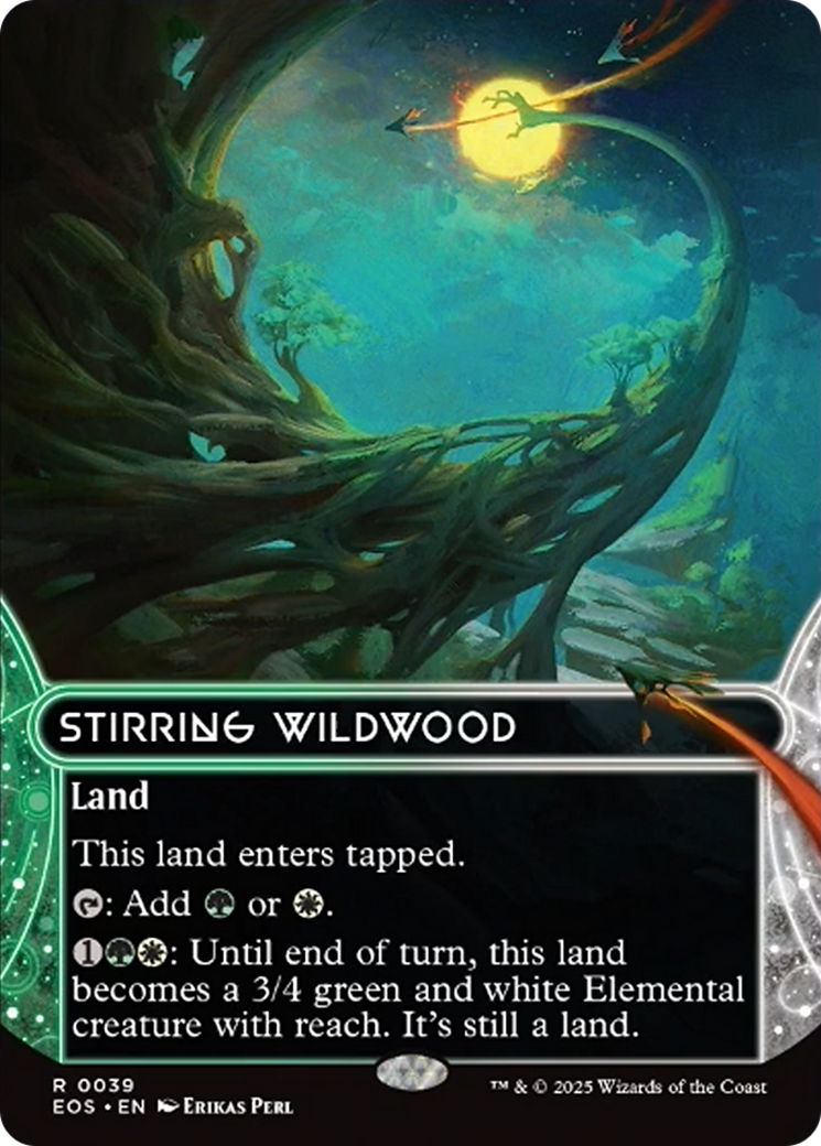 Stirring Wildwood (0039) (Borderless) [Edge of Eternities: Stellar Sights] | Total Play