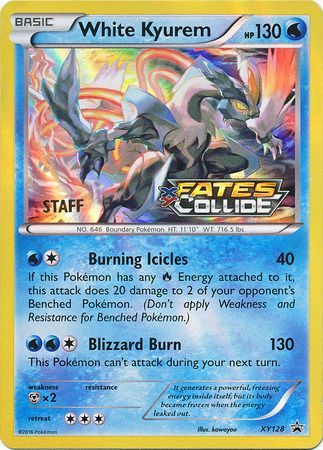 White Kyurem (XY128) (Staff) [XY: Black Star Promos] | Total Play