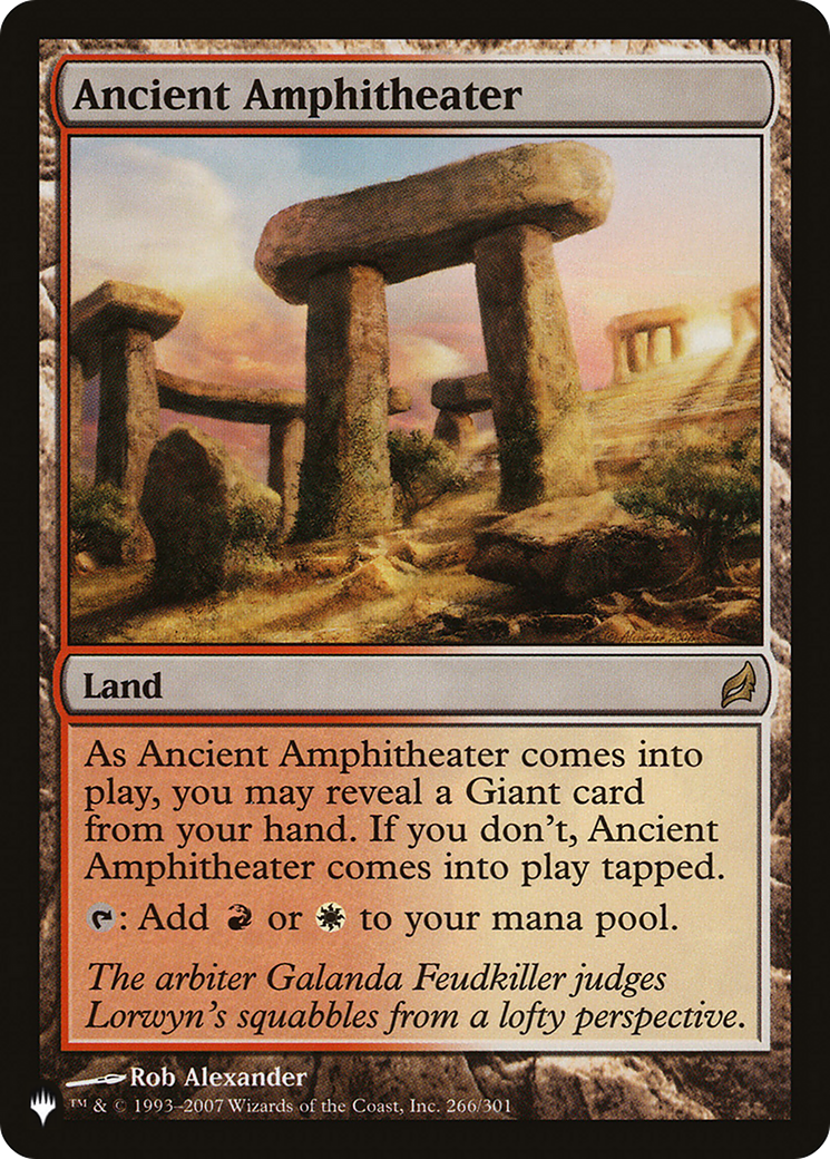 Ancient Amphitheater (LRW) [The List] | Total Play