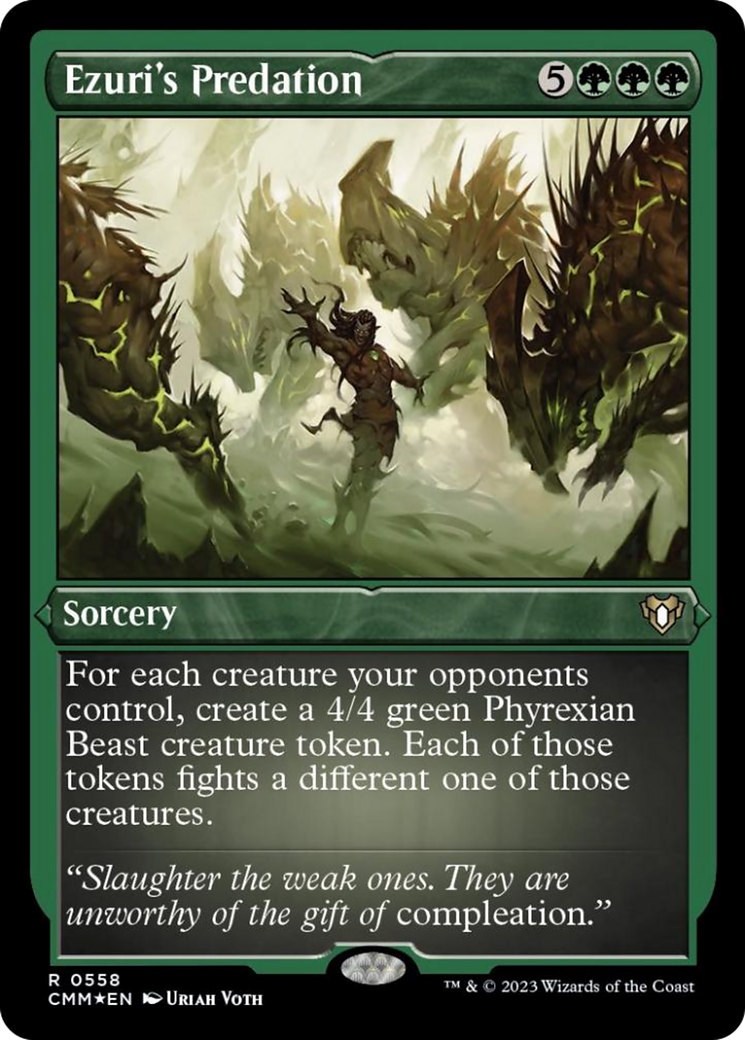 Ezuri's Predation (Foil Etched) [Commander Masters] | Total Play
