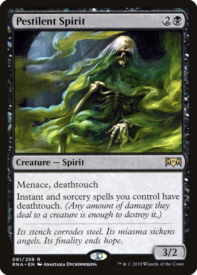 Pestilent Spirit [Ravnica Allegiance] | Total Play