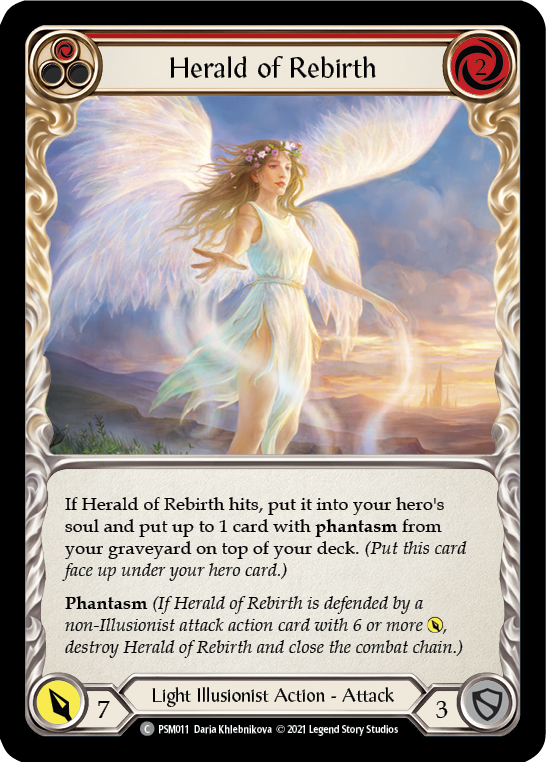 Herald of Rebirth (Red) [PSM011] (Monarch Prism Blitz Deck) | Total Play