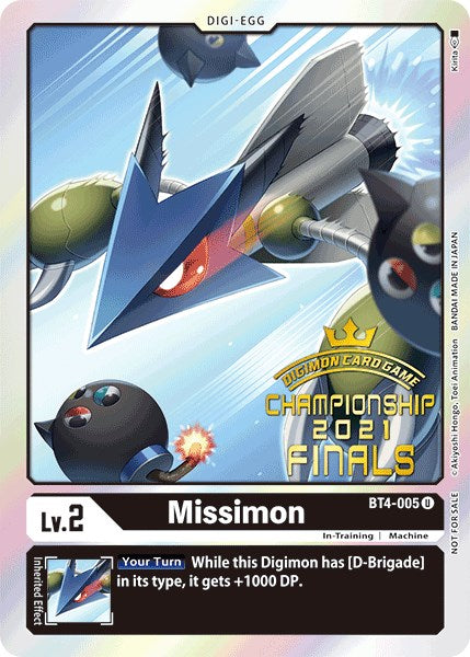 Missimon [BT4-005] (2021 Championship Finals Event Pack Alt-Art Gold Stamp Set) [Great Legend Promos] | Total Play