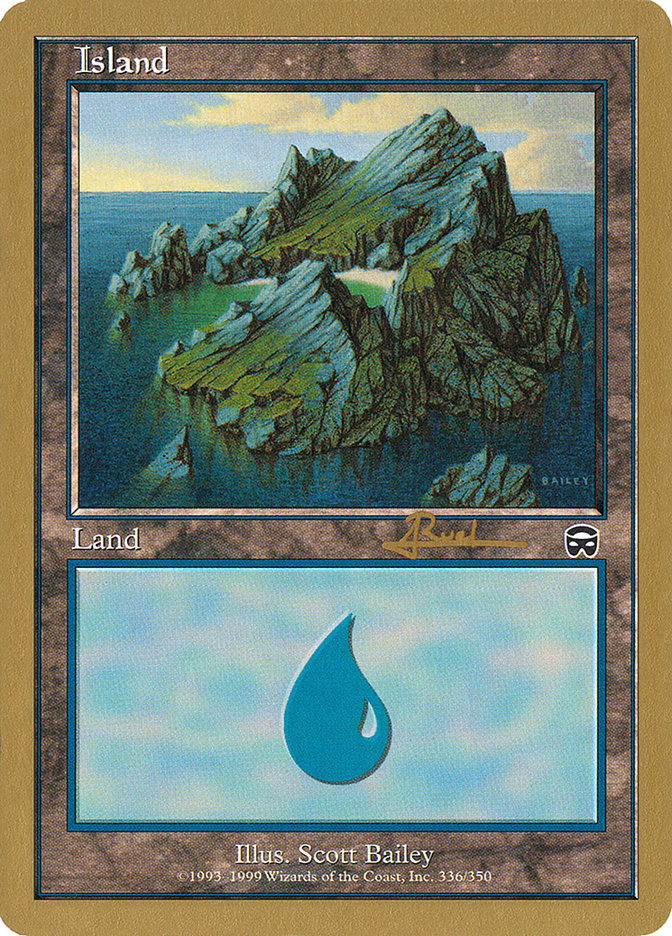 Island (ar336a) (Antoine Ruel) [World Championship Decks 2001] | Total Play