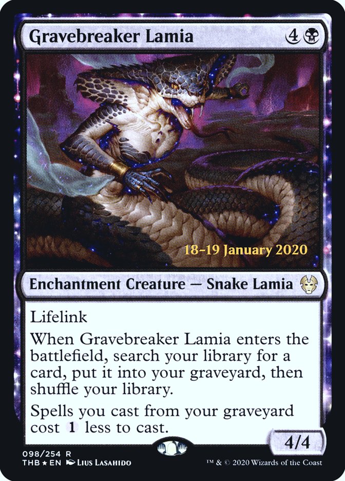 Gravebreaker Lamia [Theros Beyond Death Prerelease Promos] | Total Play