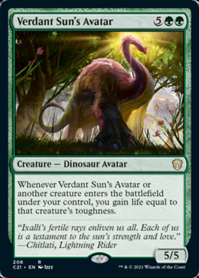 Verdant Sun's Avatar [Commander 2021] | Total Play