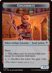 Gingerbrute // Myr Double-Sided Token [Reality Fracture Commander Tokens] | Total Play
