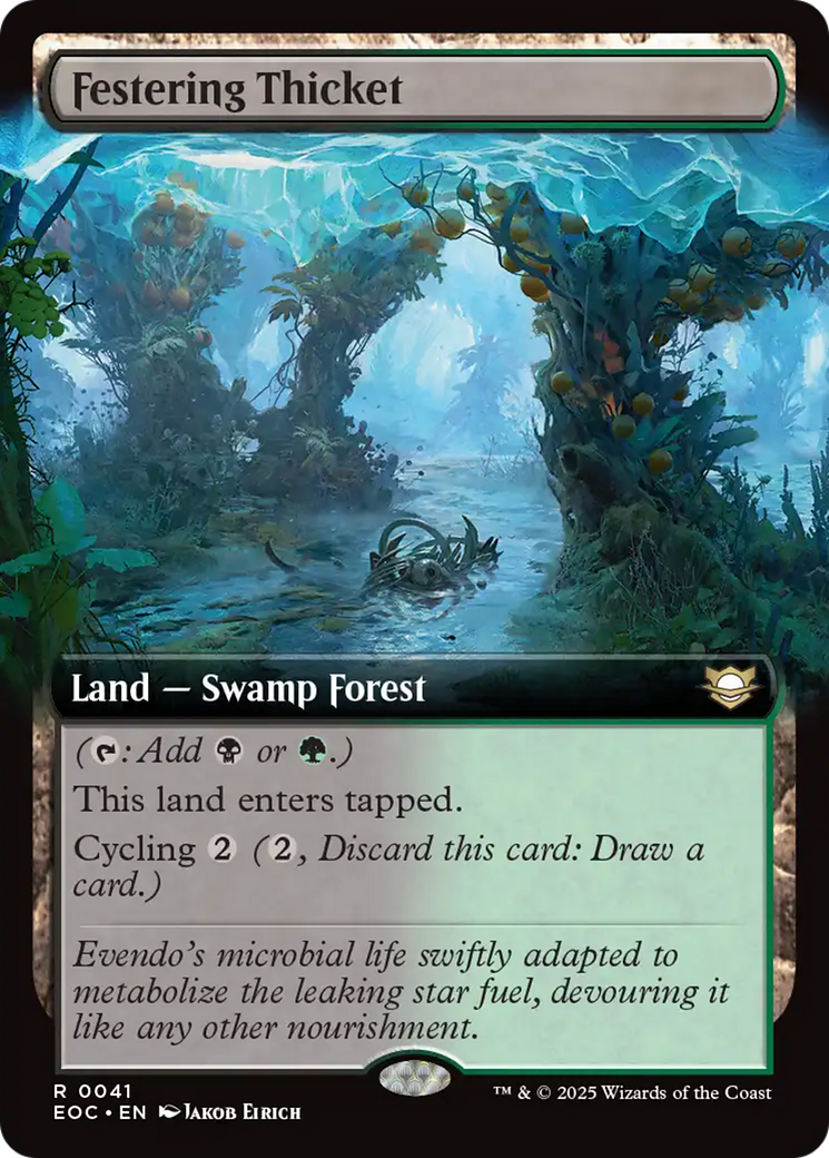 Festering Thicket (Extended Art) [Edge of Eternities Commander] | Total Play