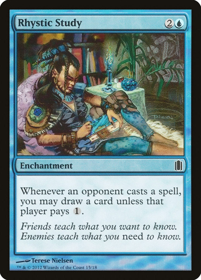 Rhystic Study [Commander's Arsenal] | Total Play