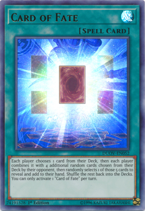 Card of Fate [DUOV-EN052] Ultra Rare | Total Play
