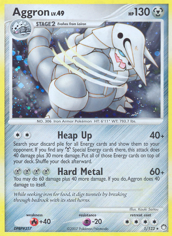 Aggron (1/123) [Diamond & Pearl: Mysterious Treasures] | Total Play