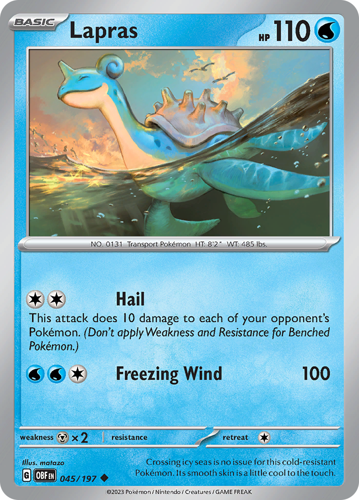 Lapras (045/197) [Scarlet & Violet: Obsidian Flames] | Total Play