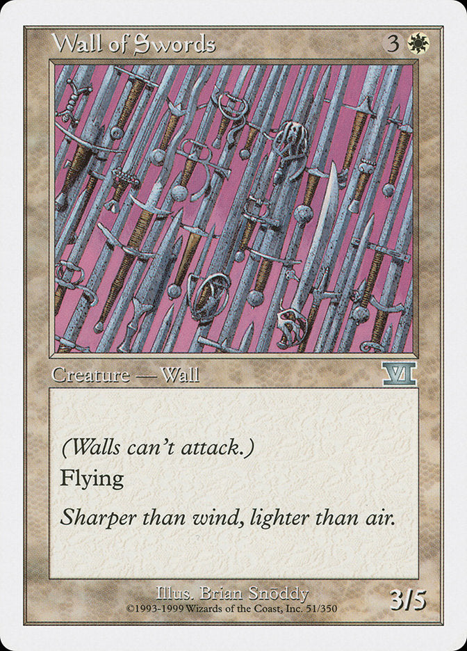 Wall of Swords [Classic Sixth Edition] | Total Play
