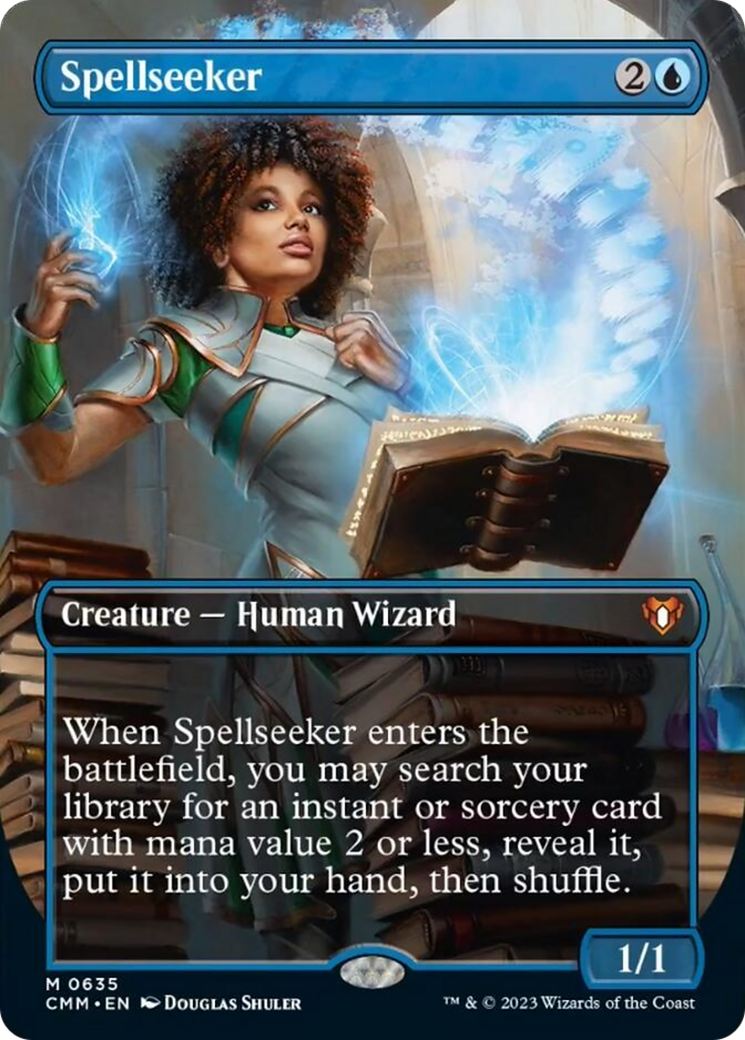 Spellseeker (Borderless Alternate Art) [Commander Masters] | Total Play