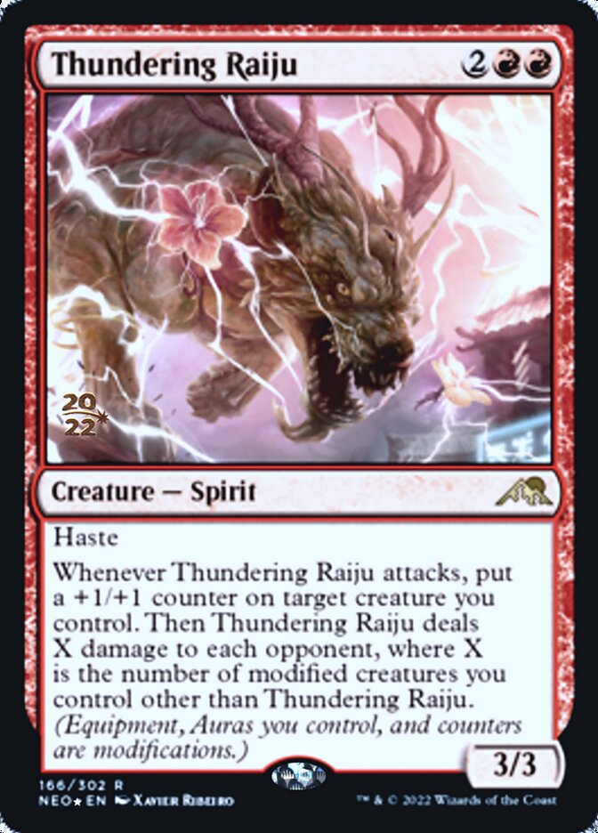 Thundering Raiju [Kamigawa: Neon Dynasty Prerelease Promos] | Total Play
