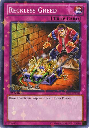 Reckless Greed [BP01-EN095] Starfoil Rare | Total Play