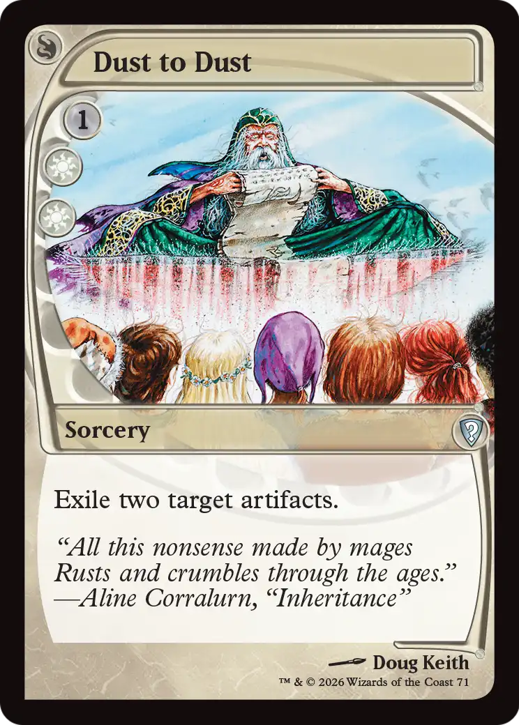 Dust to Dust (Future Sight) [Mystery Booster: Commander Edition] | Total Play