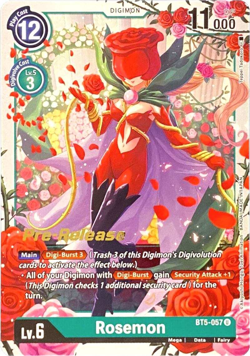 Rosemon [BT5-057] [Battle of Omni Pre-Release Promos] | Total Play