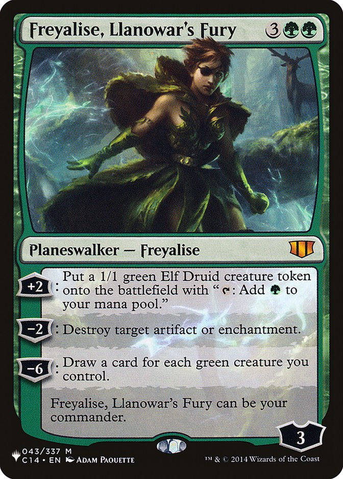 Freyalise, Llanowar's Fury [The List] | Total Play