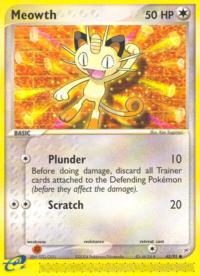 Meowth (42/95) [EX: Team Magma vs Team Aqua] | Total Play