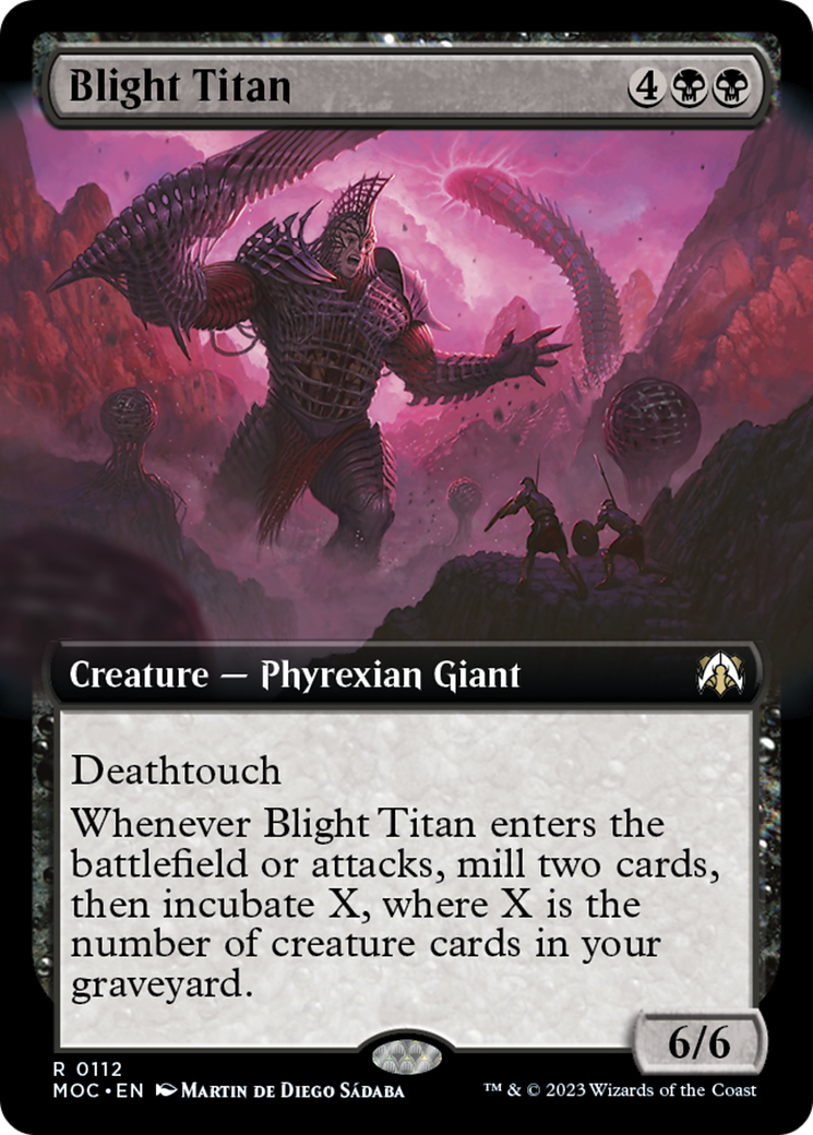 Blight Titan (Extended Art) [March of the Machine Commander] | Total Play