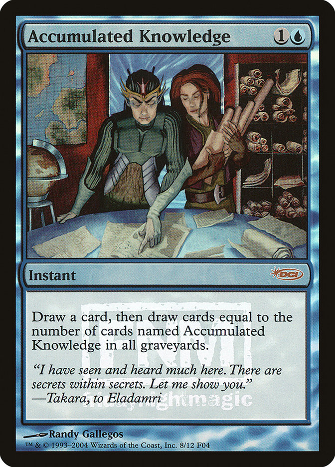 Accumulated Knowledge [Friday Night Magic 2004] | Total Play