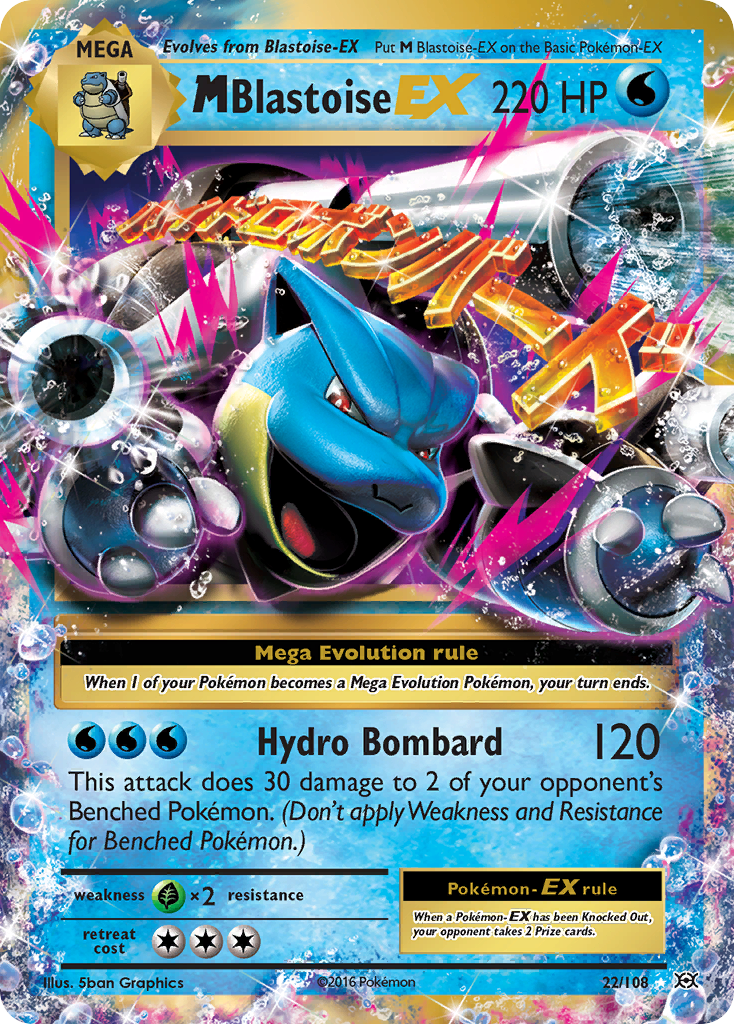 M Blastoise EX (22/108) [XY: Evolutions] | Total Play