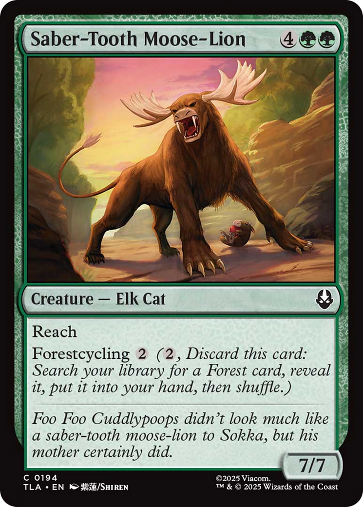 Saber-Tooth Moose-Lion [Avatar: The Last Airbender] | Total Play