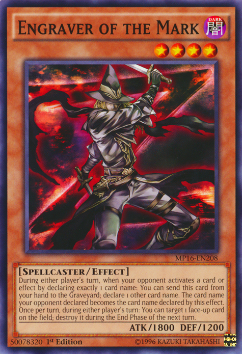 Engraver of the Mark [MP16-EN208] Common | Total Play